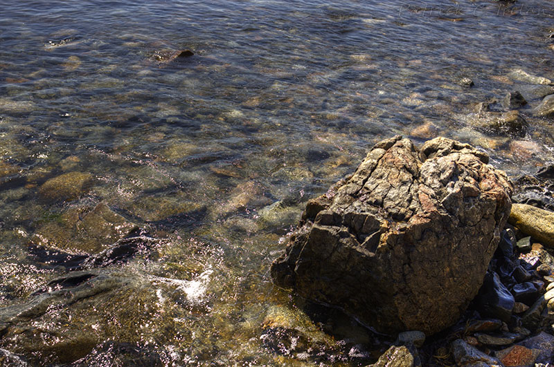 Boulder in the Shallows, Seawall, Acadia, Maine