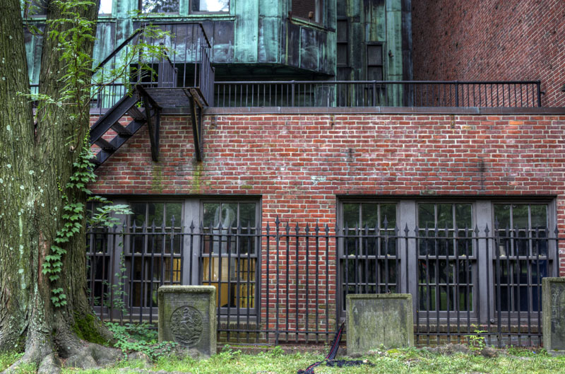 Building Rear, King's Chapel Burying Ground, Boston, Massachusetts