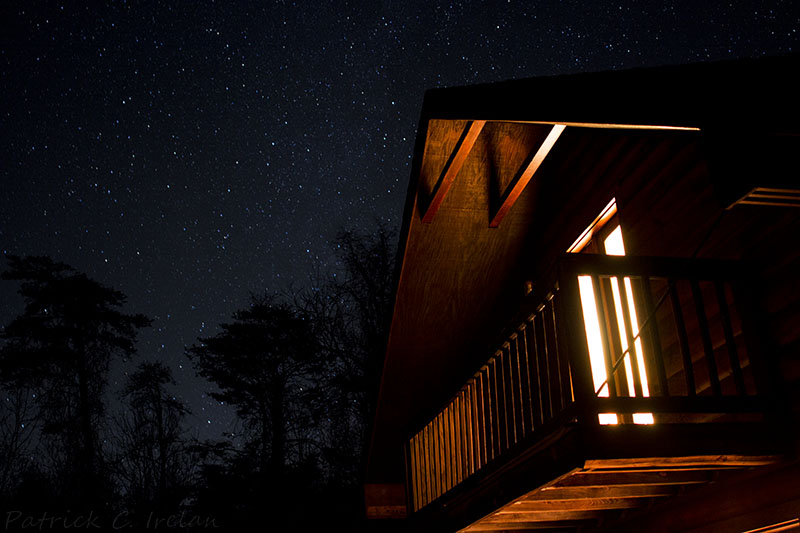 Cabin and Stars, Blue Ridge Mountains, Central Virginia