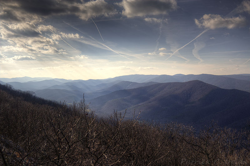 View of the Ridge 4, Appalachian Trail, Reed's Gap to Rockfish Gap, Near Sherando, Virginia
