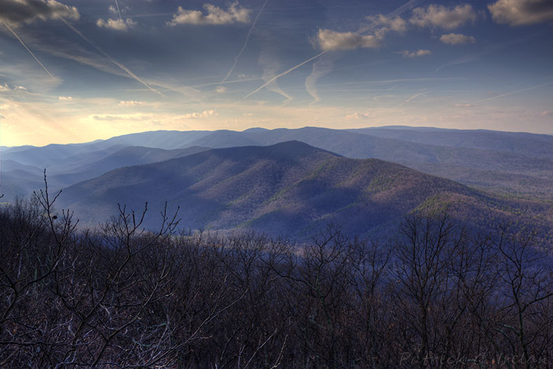 View of the Ridge, Appalachian Trail, Reeds Gap to Rockfish Gap, Near Sherando, Virginia