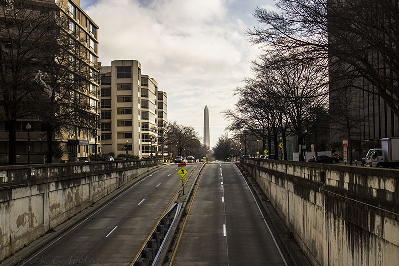 Washington Monument from 23rd Street, NW, Washington, DC