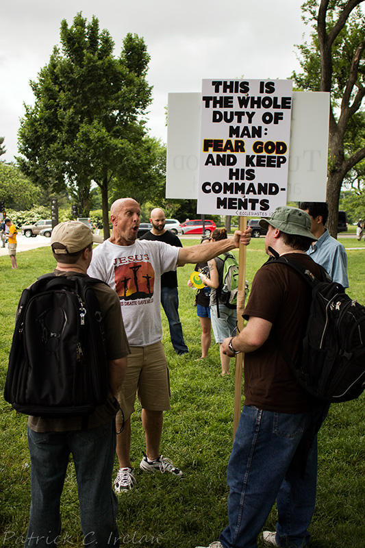 Christian Debates Atheists, 2016 Reason Rally, Washington, DC