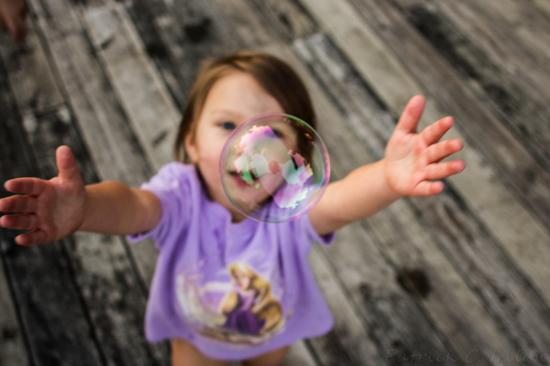 Girl with Bubble, Blue Ridge Mountains, Central Virginia