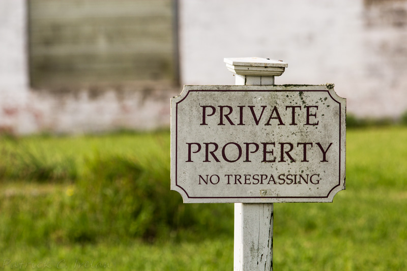 No Trespassing, Cape Charles, Eastern Shore of Virginia